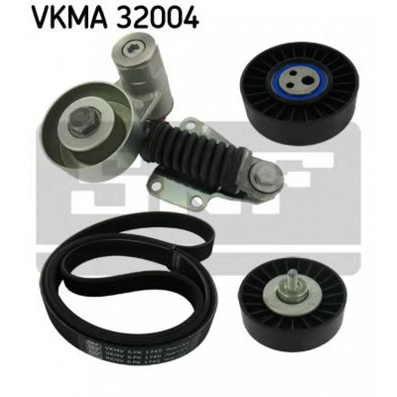 VKMA 32004 SKF Комплект доріжкового ремня (ролик, ремінь)